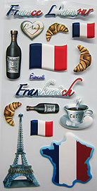Sticker 3D Frankreich